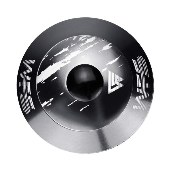 WFS NV.28 1インチ スレッドレスバイクヘッドセット - CNC合金 ISO 26.4mm クラウンレース シールドベアリング トップキャップとスターナット付き ブラック