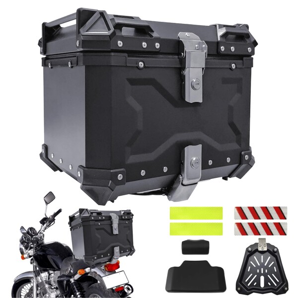 MIKISHO リアボックス バイク用リアボックス トップケース (ブラック