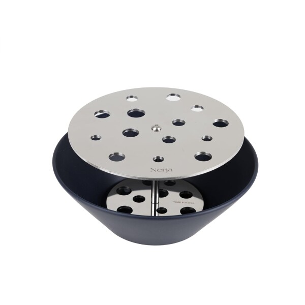 NERJA(ネルハ)イケバナセラミックフラワーベース (ラウンド・ネイビー)