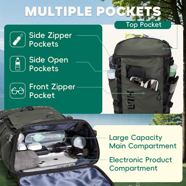 HIMZ WARRIOR 旅行 キャンプ クーラー バックパック ラップトップ