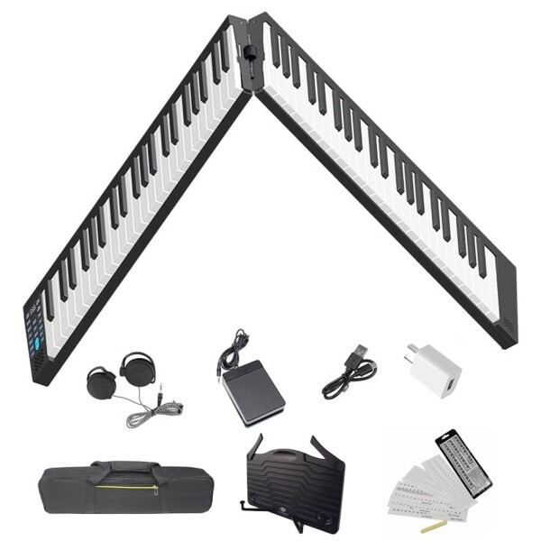 Longeye FOLD 電子ピアノ 88鍵盤 折り畳み式 デジタルピアノ MIDI対応