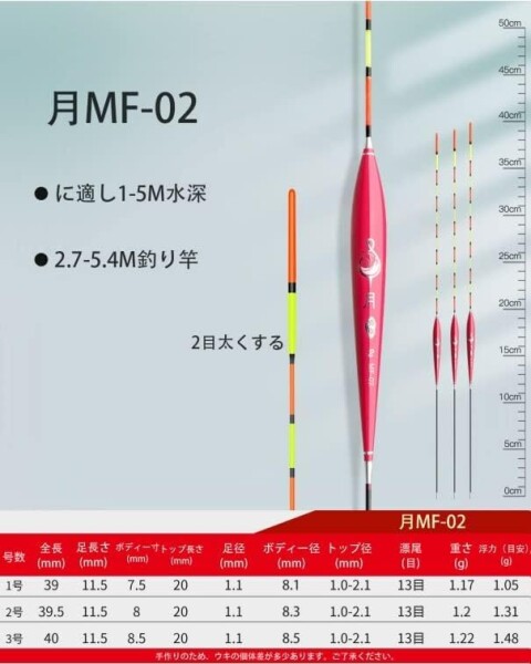 KINGKOO（MF） 釣具 浮き へらウキ へら浮き ヘラウキ へら浮子 全長 31.5〜41.5cm 12本 セット へらぶな釣