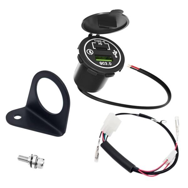 クイックチャージャー USB電源キット 適合車種 ホンダ スーパーカブ50 プロ AA04 / スーパーカブ 110 / プロ JA10