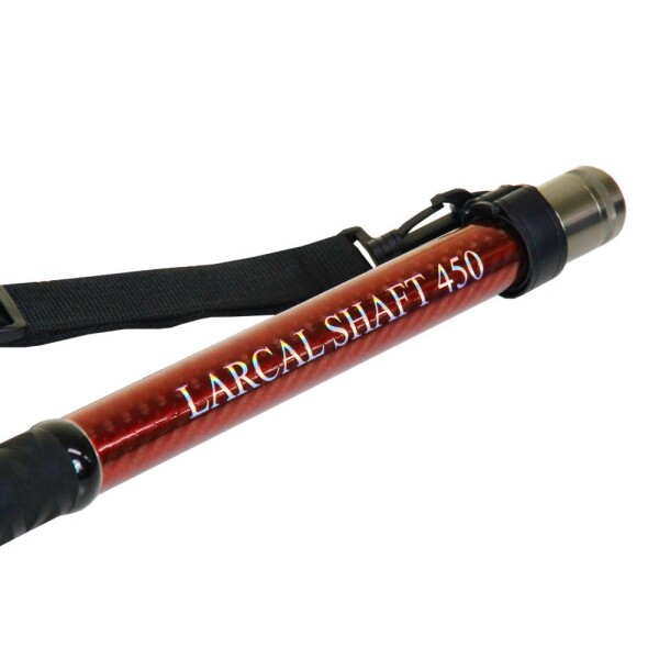 おり釣具 小継ぎ玉の柄 カーボンランディングシャフト LARCAL SHAFT(ラーカルシャフト) 3.5m／4m／4.5m／5m／5.5m／6m (ori-larcal) (レッド, 4.5m)