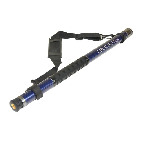 おり釣具 小継ぎ玉の柄 カーボンランディングシャフト LARCAL SHAFT(ラーカルシャフト) 3.5m／4m／4.5m／5m／5.5m／6m (ori-larcal) (ブルー, 4.5m)