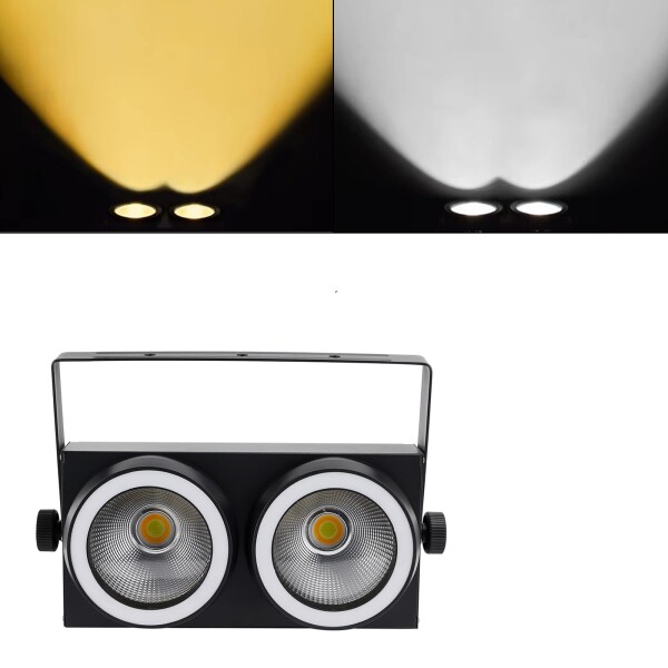 Frezon 200W COB LED ステージライト 温白色/冷白色 3000K/6500K 高輝度 舞台照明 ディスコライト DMX512 8チャンネル 0〜100%リニア調光可能 パーティー用 ステージ照明 アパーチャー搭載