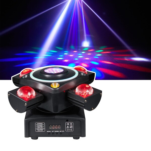 Frezon 90W 超高輝度ムービングライト RGBW LED ステージライト 9個30W LEDビーズ 3種制御モード 省エネ 20000時間寿命 宴会・劇場・卒業式に最適 日本語取説付き パーティーライト パーティー