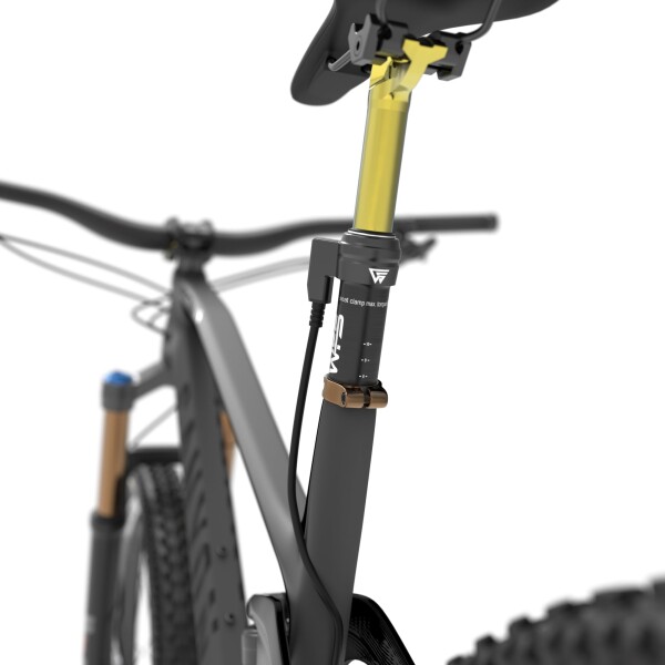 WFS TerraX ドロッパー シートポスト 31.6mm x 450mm 150mm 旅行 リモート 外部ケーブルルーティング ゴールド ? 頑丈な軽量7075アルミニウム。