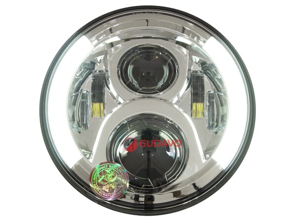 GUDAVO ヘッドライト に適用 バイク 7インチLED バイク ホーネット250 アンチスクラッチ機能付きレンズ ハローリングDRLヘッドランプ VTR250ヘッドライト CB400SF led ウィンカーやDRL機能付き VTR2