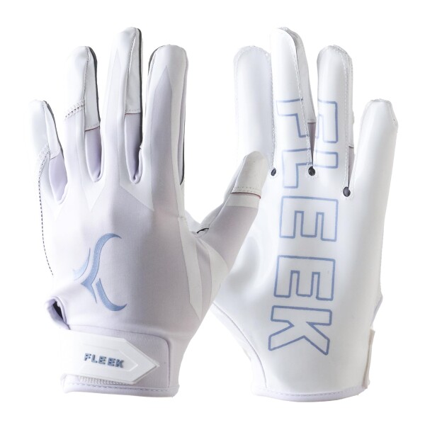 FLEEK EXTRA-FIT GLOVES 2.0 ホワイト・クリスタル アメリカンフットボール 進化グリップ 高フィット感 アメリカンフットボール用 白白 (XL)