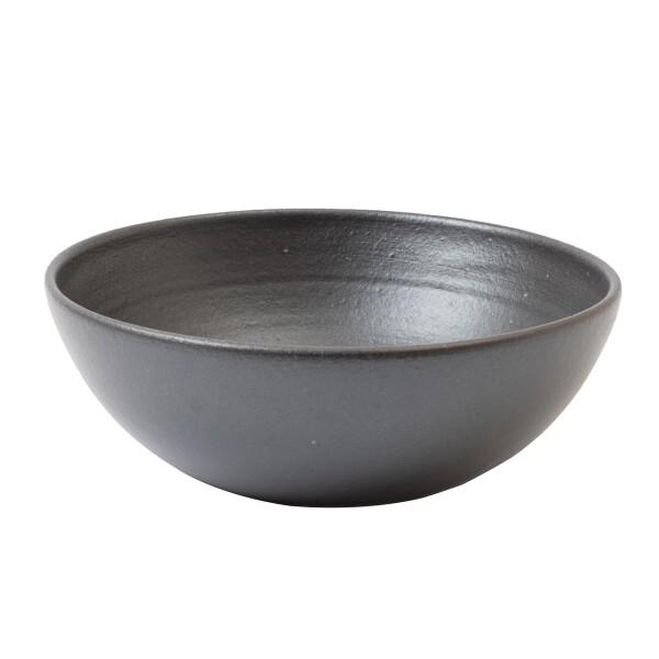 明山 TEIBAN WARE ボウルL とび茶 直径約19cm 信楽焼 日本製 大鉢 サラダボウル 陶器 電子レンジ対応 食洗機対応