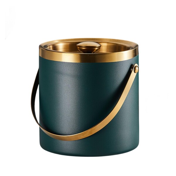 アイスペール 溶けない 二重構造 全ステンレス構造 アイスバケット ステンレス 氷入れ 真空断熱 ハンドルとフタ付 保冷用 2L 3L 大容量 プロ仕様 家庭用 業務用 (3L, B) 6,567円