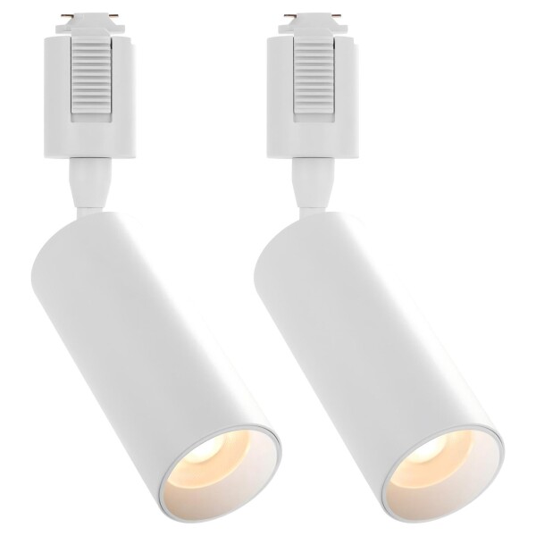 szbritelight ライティングレール用スポットライト 一体型 LED内蔵式 ledスポットライト 間接照明 40W形相当 消費電力4.6W 450lm 電球色 3000K ダクトレール用照明器具 レールライト COB 高演色Ra92+