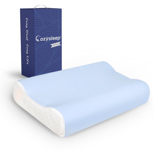 CozySleep 枕 低反発 芯で支える首サポート まくら 首が痛くならない 安眠枕 二段階高さ 低め・高め 選択可能 洗えるカバー付き 横向き寝 仰向け寝 寝返り pillow 快眠枕 通気性 もちもち触