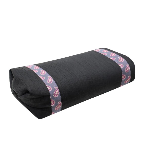 YUKITAC そばがら枕 角型 高め 硬め 高さ調節可能 天然そば殻使用 50×20cm 抗菌防臭 綿100%枕カバー (X)