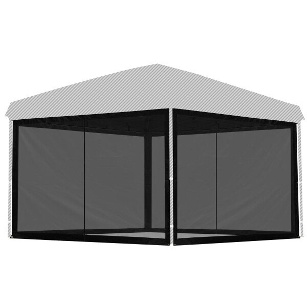 FIELDOOR タープテント専用サイドシート 3.0×3.0m用 虫除け対策 簡単取り付け