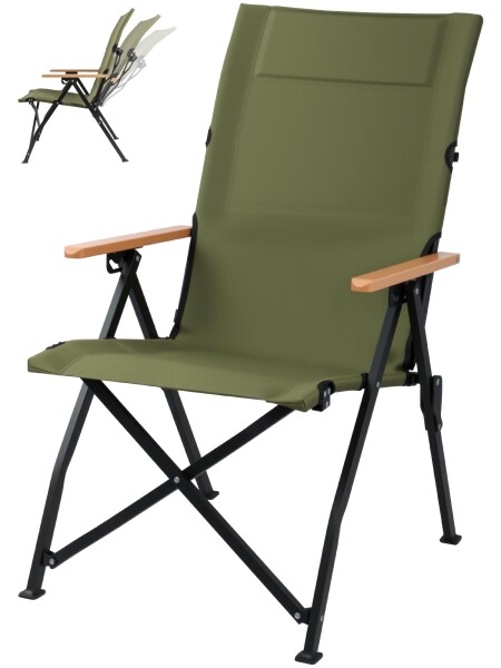 Join Nature アウトドアチェア｜3段階リクライニング式 キャンプ椅子 ハイバック設計｜折りたたみ椅子 耐荷重150kg対応｜コンパクト軽量 収納袋付属｜キャンプ・ガーデンチェア 屋内兼用