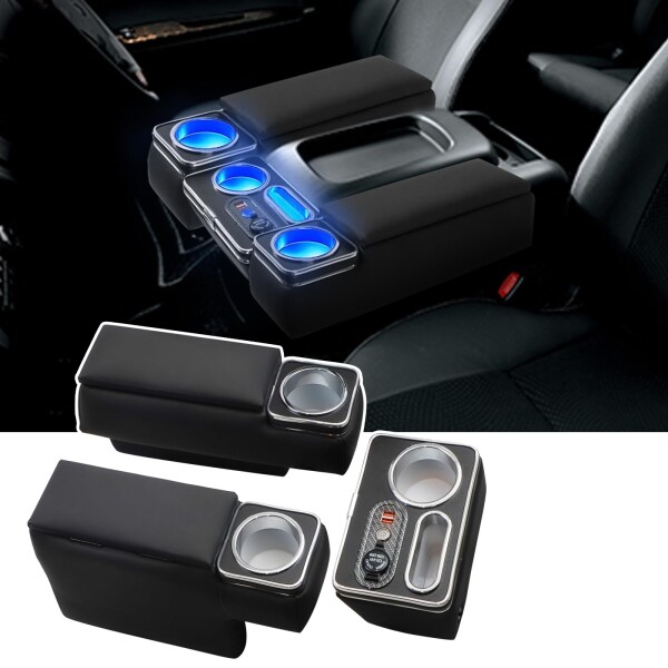 POWER PANDAハイエース 200系 専用 アームレスト レジアスエース 200系 コンソールボックス 3個セット 1型~8型 標準ボディー GL スーパーGL HIACE/REGIUSACE H200 2004.8〜 適用 センターコンソール パー