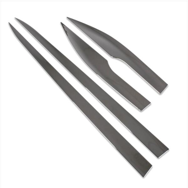 RUIQ トヨタ クラウンクロスオーバー SH35型 専用 外装 クロームメッキ サイド ドア アンダー モール TOYOTA CROWN CROSSOVER 専用 設計