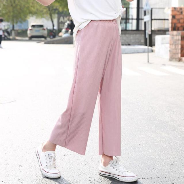 ウェストゴム 130 長ズボン キッズ 子供服 ガウチョパンツ 通学 体型カバー ブラック 通園 ワイドパンツ ピンク 薄手 ブルー ベージュ の通販はau Pay マーケット ｓｕｎｆｌｏｗｅｒ