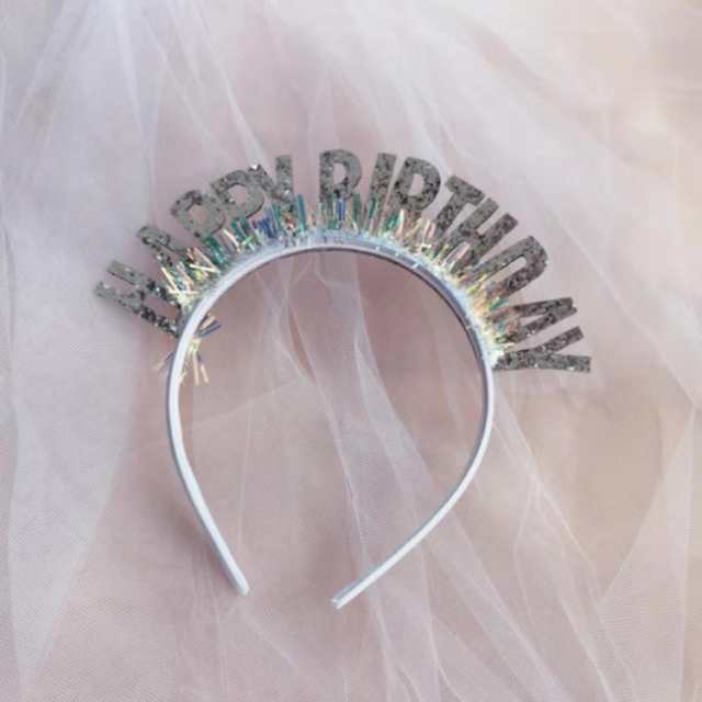 ブランド品専門の 誕生日 カチューシャ ティアラ フリーサイズ happy birthday 誕生日 カチューシャ ティアラ フリーサイズ happy birthday