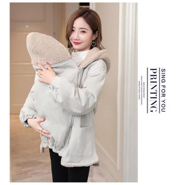 ジャケット かわいい 防寒 リバーシブル 2way 産前 ダッカー付き ダッカー ママコート おしゃれ 暖かの通販はau Pay マーケット ラッキースマイルプラザ