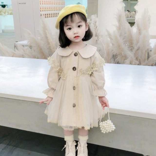 キッズ キッズコート 子供服 女の子 秋 キッズ コート スプリングコート アウター 長袖 ガールズ ジュニア 服 春服の通販はau Pay マーケット ラッキースマイルプラザ