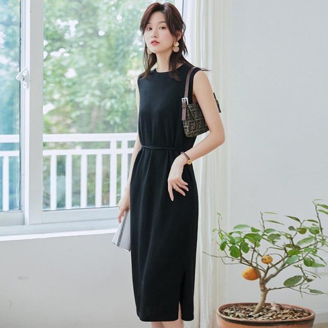 カットソー ニットワンピース ノースリーブワンピース 膝丈 無地 インナー ウールニット セーター 19新作 秋物 上品な きれい レディーの通販はau Pay マーケット ラッキースマイルプラザ