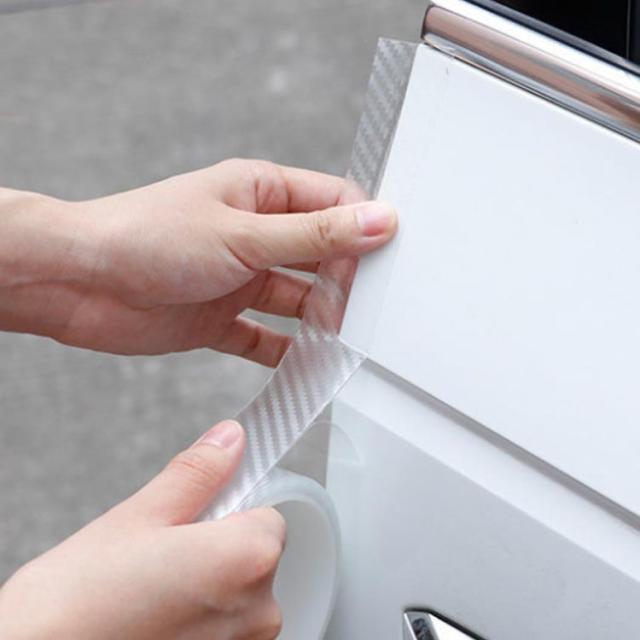 スカッフプレートシール 車 ステッカー カーボン調 透明 ドア 傷防止 サイドステップ 内装 外装 ヤスリクロス 足元傷防止 カーボンシートの通販はau Pay マーケット プレッピー