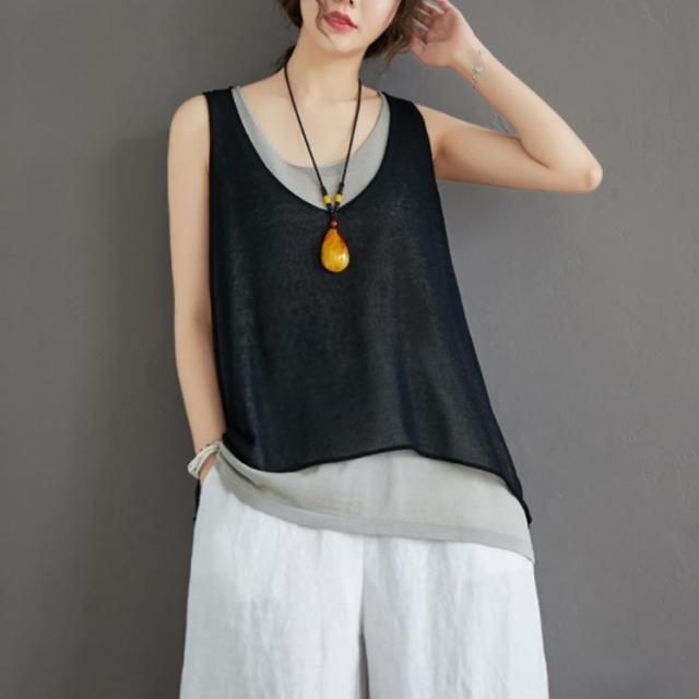 リネンベスト タンクトップ レディース 綿麻 Tシャツ ノースリーブ ベーシック インナー 無地 ゆったり かわいい カジュアル 部屋着 カッの通販はau Pay マーケット ｓｕｎｆｌｏｗｅｒ