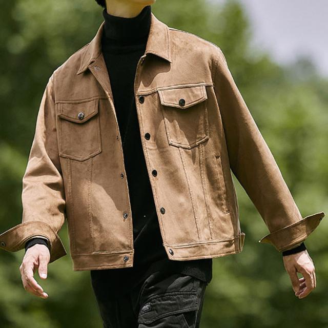 スウェード ジャケット スエード ジャケット メンズ ショート ジャケット ミリタリージャケット コーチジャケット ショート丈 パーカ パの通販はau Pay マーケット プレッピー