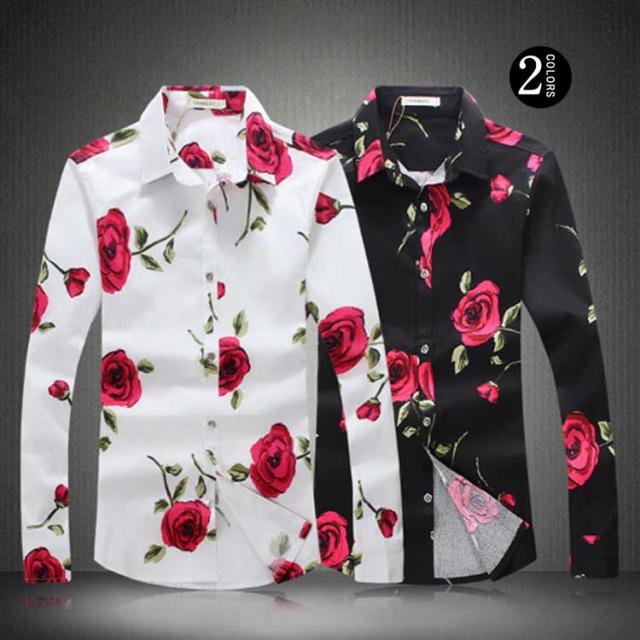 メンズ 総柄シャツ アロハシャツ 長袖 シャツ ワイシャツ 和柄 花柄 スリム カジュアルシャツ ワイシャツ 大きいサイズ 秋物の通販はau Pay マーケット プレッピー