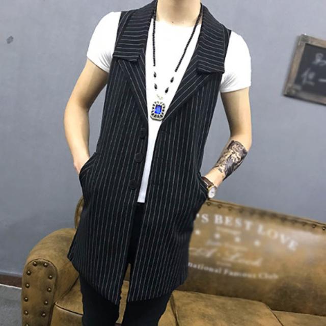 ベスト 新品メンズ カジュアルベスト メンズ Vest ストライプ バーテン服 個性 細身 結婚式 二次会 パーティーの通販はau Pay マーケット プレッピー