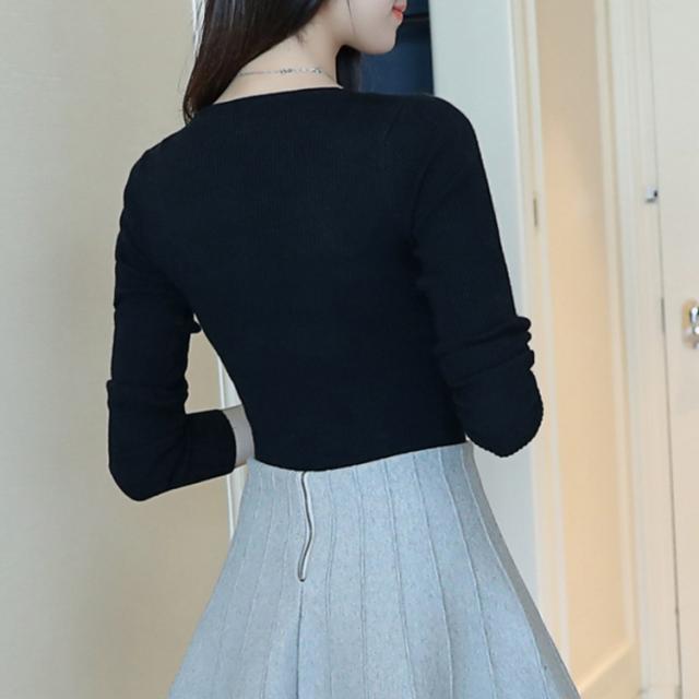 波模様ネックラインが新鮮おしゃれ レディース Vネックニット ニット トップス プルオーバー セーター 長袖ニット Vネック リブの通販はau Pay マーケット プレッピー