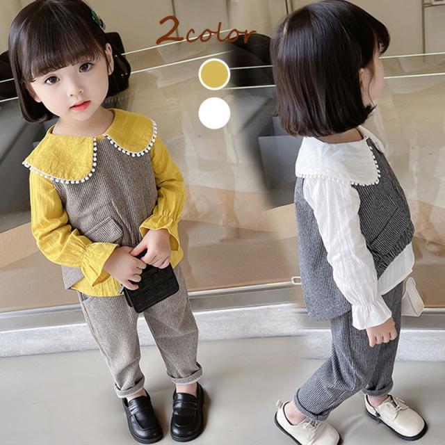 子供服 セットアップ 春夏 キッズ 女の子 韓国子供服 上下セット 2点セット トップス 長袖 Tシャツ 安い 可愛い 1 130 160の通販はau Pay マーケット Yoyo