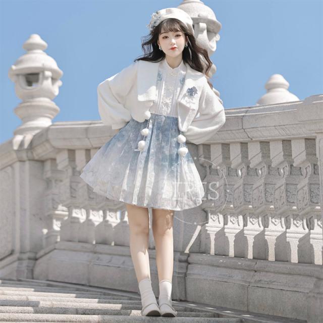 2点セット ジャケット ワンピース 可愛いロリータ服 無袖