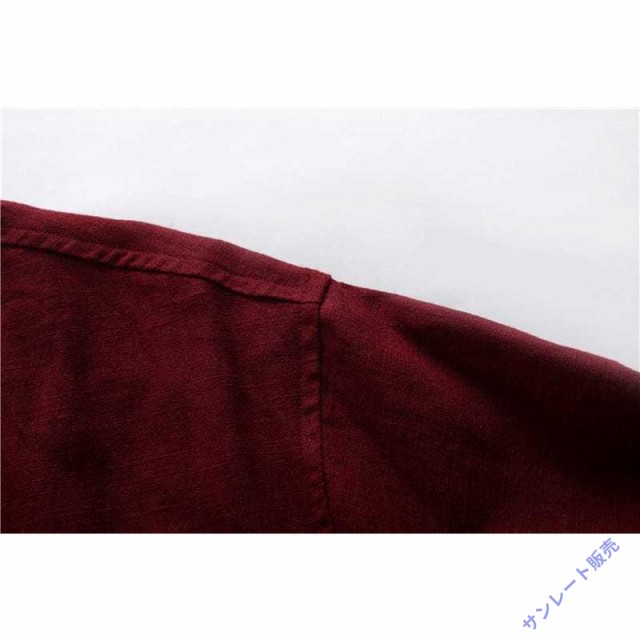 チャイナ服 メンズ ジャケット 漢服 禅服 道服 カンフー 斜め襟 斜め開き 交差襟 民族衣装 中華服 中国服 送料無料 麻 年中の通販は