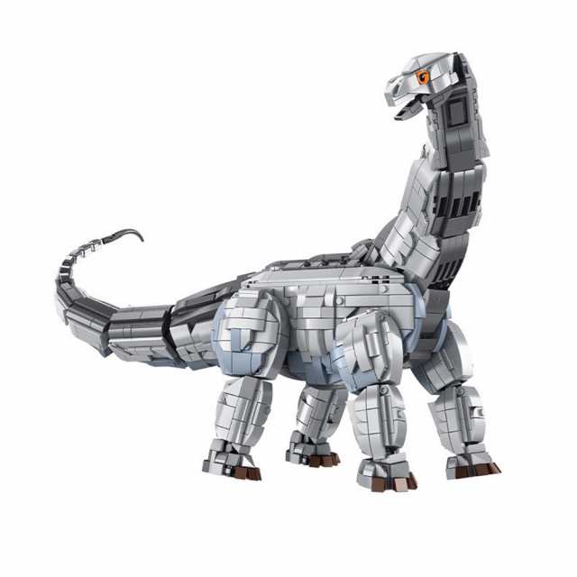 レゴ互換　ブロック　611006　恐竜シリーズ　ブロントサウルス　グレー　１７１５ピース　pb社製 レゴ互換品 lego レゴ互換 レゴブロッ