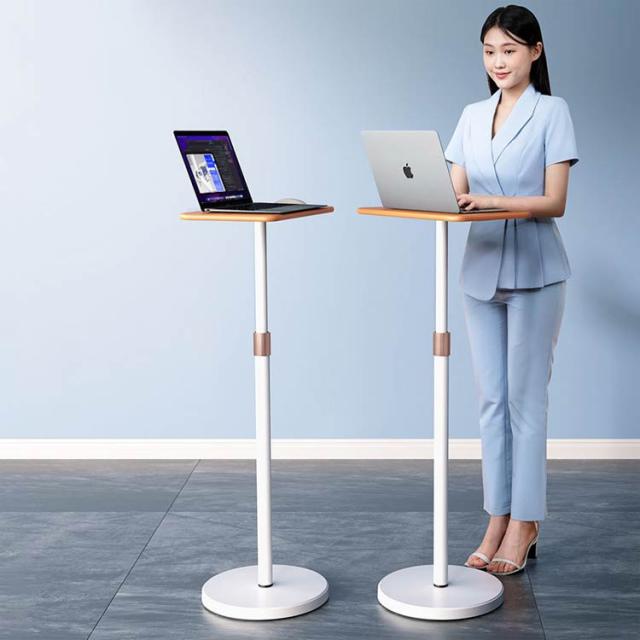 スタンディングデスク サイドテーブル おしゃれ　高さ調節可能　プロジェクター台 Amazon.co.jp: スタンディングデスク 昇降式デスク テーブル