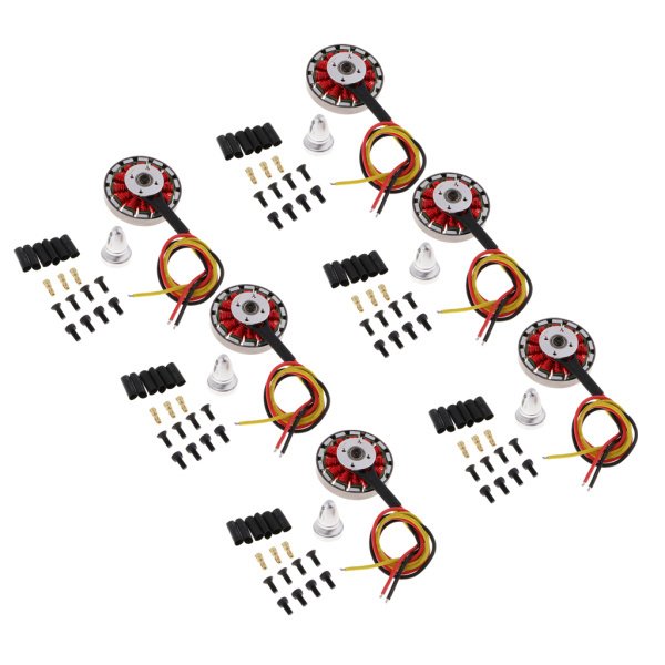 6ピース合金5010 750 Kv高トルクブラシレスモーター用rc飛行機