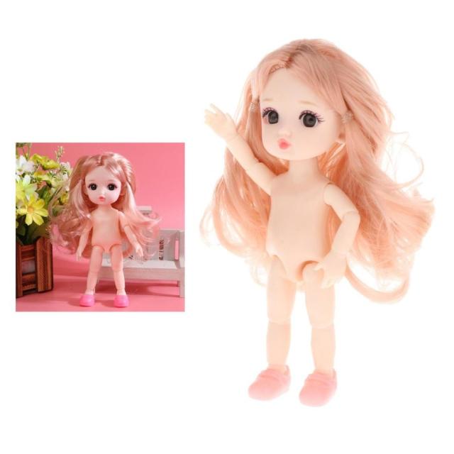 かわいい16cm1 / 12人形女の子の裸の女の子のヌードファッショナブルな