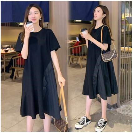 ワンピース レディース 夏 半袖ワンピース 40代 キレイめ ロングワンピース 無地 Aラインワンピース ゆったり オシャレ 上品 韓国風 通勤 着痩せ 体型カバー ワンピース レディース 夏 半袖ワンピース 40代 キレイめ ロング