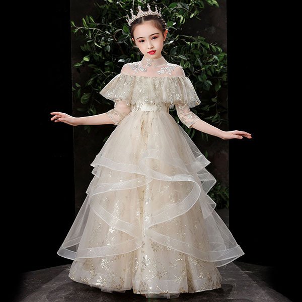 子供ドレス ピアノ ドレス 子供 発表会 結婚式 プリンセス ドレスワンピース ロング こども 女の子 二次会 フォーマル 演奏会 七五三 入学式 誕生日 子供服 新品