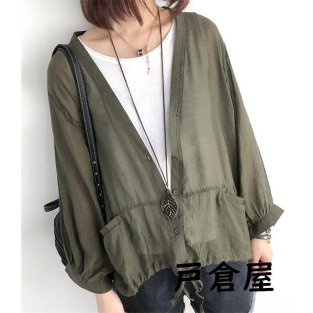 ノーカラージャケット レディース カーディガン ジャケット サマー