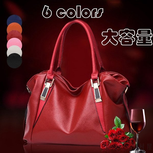 2021 新作トートバッグ レディース PU革 ショルダー付き 肩かけ 通勤 通学 OL 手提げ 大容量 彼女 お母さん プレゼント ギフト ショルダーバッグの通販は