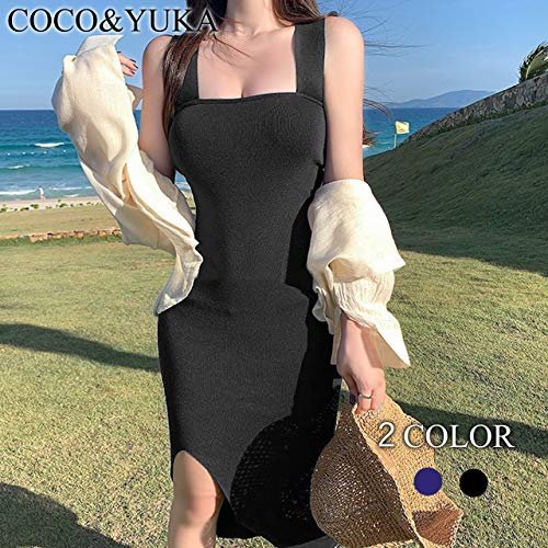 セクシー ロング スリット タイト ノースリーブ ワンピース 胸 セクシー ロング スリット タイト ノースリーブ ワンピース 胸