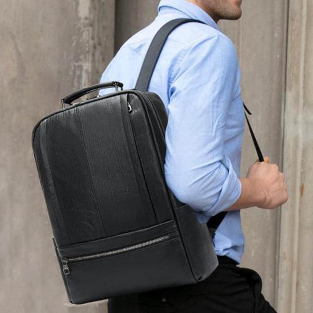 革 厳選牛革 レザー リュックサック ビジネスリュック 革リュック ボックス型 メンズ レディース 通勤 旅行 機能性 コスパ 2WAY 大容量 PC パソコン
