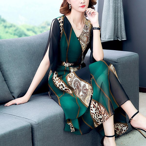 ワンピース レディース 40代 代 夏 半袖 きれいめ 上品 マキシワンピース ロング丈 Vネック 大きいサイズ パーティードレス おしゃれ の通販はau Pay マーケット Next