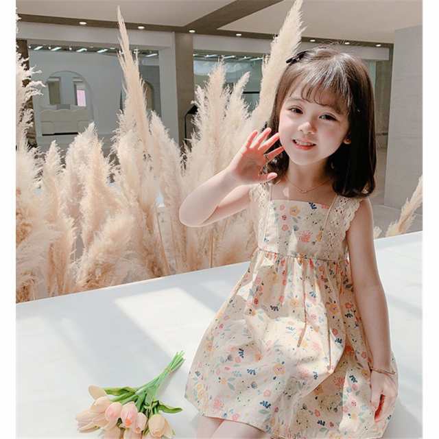 ワンピース キッズ 子供服 女の子 夏 キッズワンピース 花柄ワンピース ...