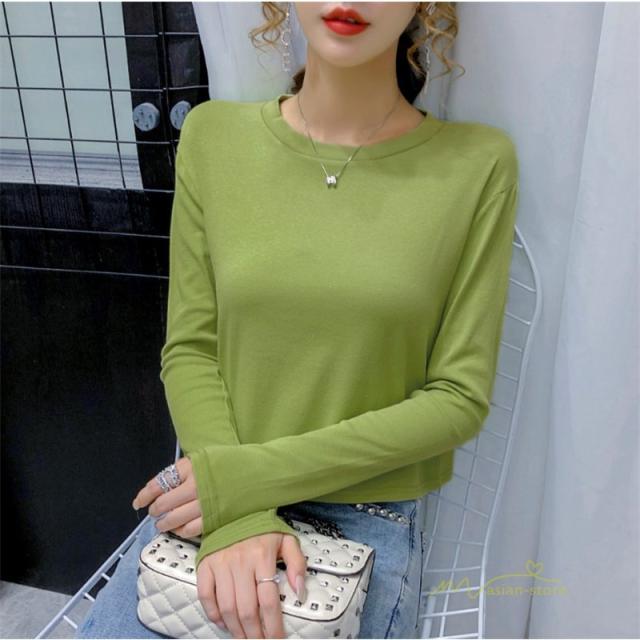 長袖Tシャツ レディース 無地 ちょう結び付き ショート丈 ス カジュアル 着痩せ 可愛い 普段着 新作 きれいめ おしゃれ 楽天市場】長袖 tシャツ レディース 長袖 カットソー ロンt